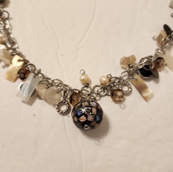 Treska Mixed Dangle Bead Necklace - Picture 3 of 4